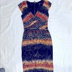 Multicolor Snake Print Dress